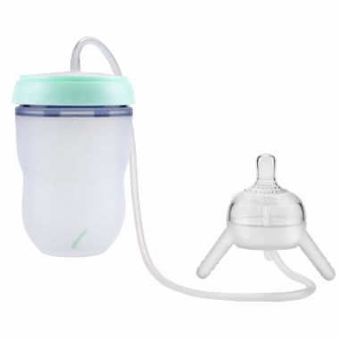 子母式广口硅胶奶瓶（250ml)